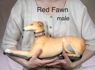 Male version of the
                                              red fawn colored greyhound
                                              pillow.