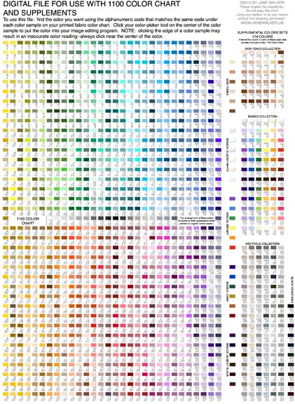 digital color
                  chart
